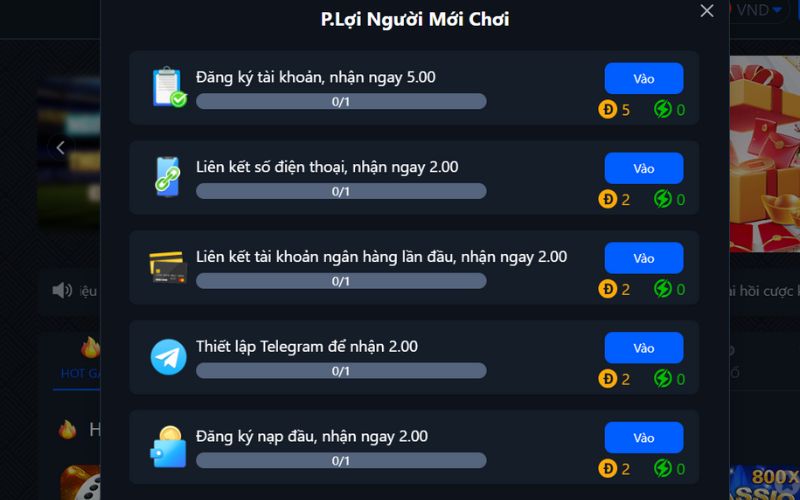 Không có giới hạn tối thiểu về số tiền gửi và rút tiền đối với các tài khoản được xếp hạng 66Club - 66Club